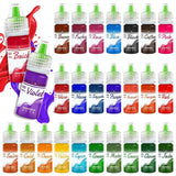 Fettlösliche Lebensmittelfarbe Für Schokolade - 26 Farben Ölbasis Lebensmittelfarben Für Fondant, Torten Decoratie, Backen - Flüssige Voedselkleuring voor Kakaobutter, Botercrème, Kuchen - 6Ml Je Naty Shop 6 Ml (26Er Pack)