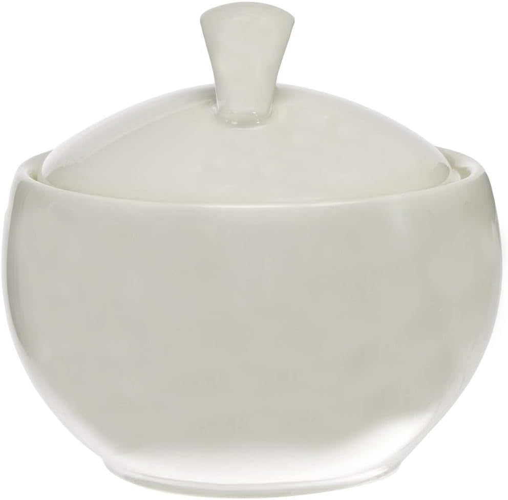 Villeroy & Boch New Cottage Basic Sugar Bowl, 450 ml, hoogte: 6,5 cm, premium porselein, wit