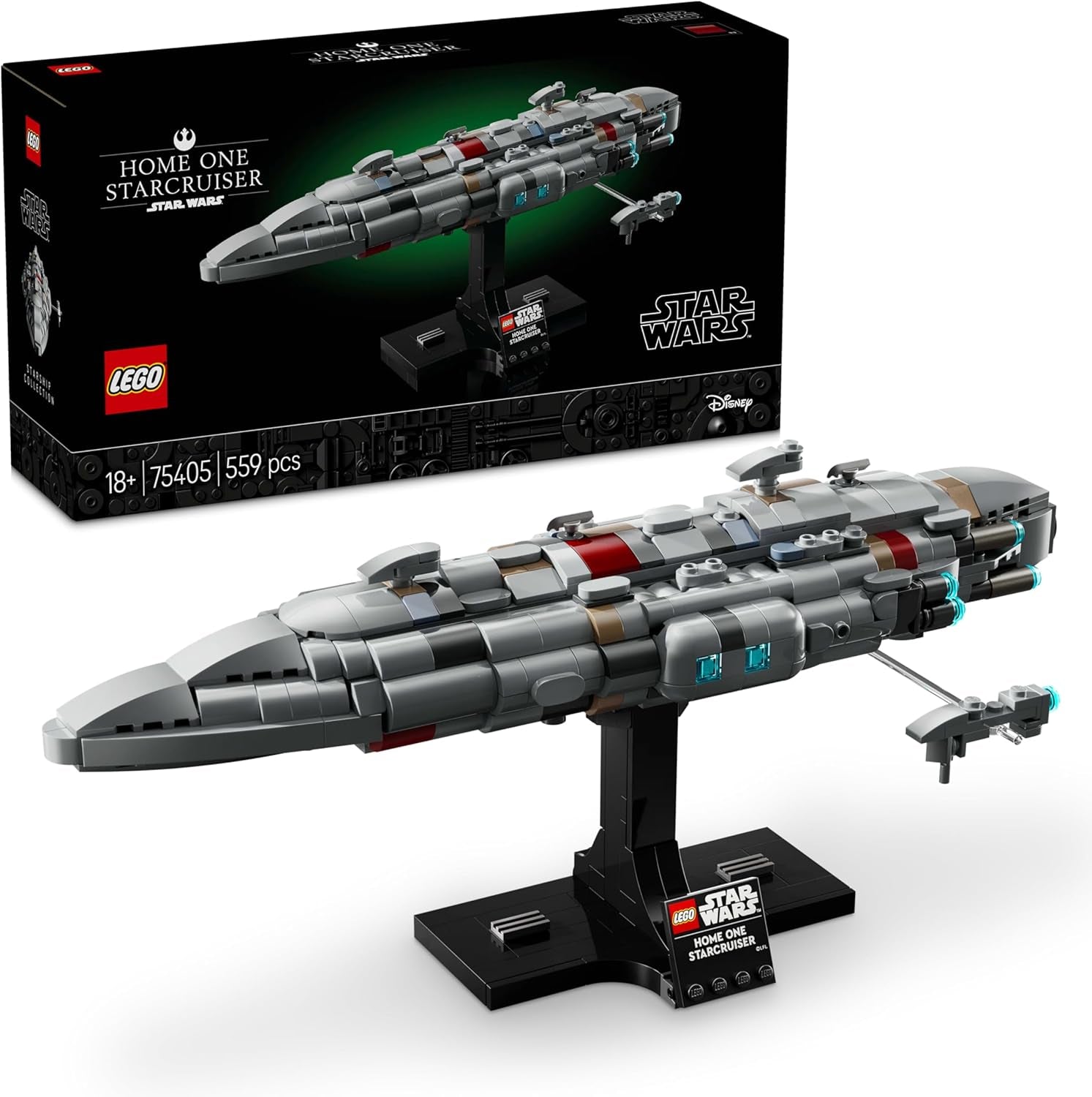 LEGO Star Wars 75405 Home One Starcruiser van Return of the Jedi - Ruimteschipmodel - Fantasie- en verzamelset om te bouwen en neer te zetten - Cadeau voor volwassen en tienerfans Bouwsets Besuche in LEGO-Store Standaard titel
