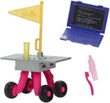 Barbie pop voor 65-jarig jubileum en 10 accessoires, astronautenset voor brunette pop, rover op wielen, ruimtehelm met aanpasbaar vizier en meer, HRG45 Naty Shop-poppen