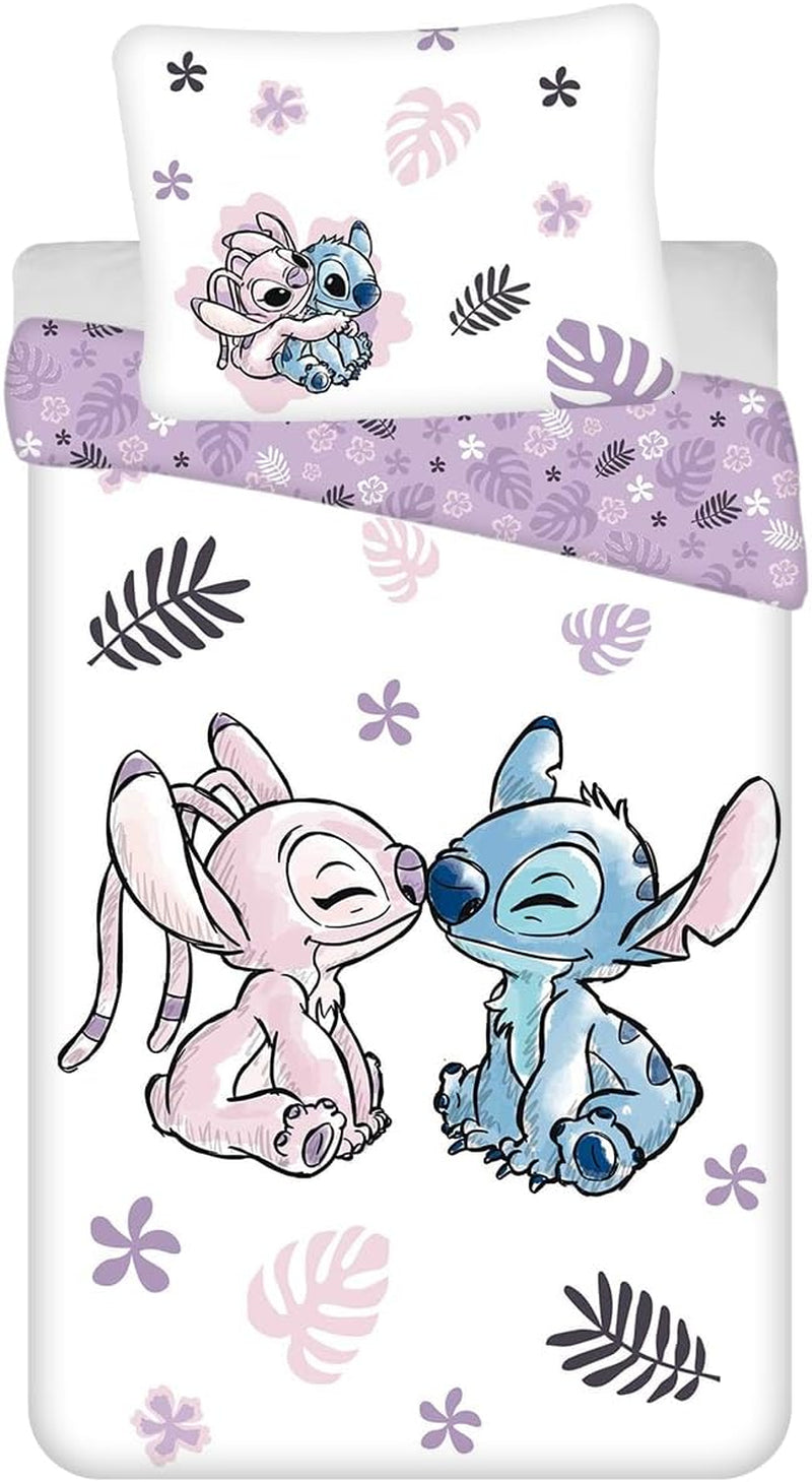 Disney Stitch omkeerbaar beddengoed 100% katoenen beddengoed - Kids Naty Shop standaardtitel