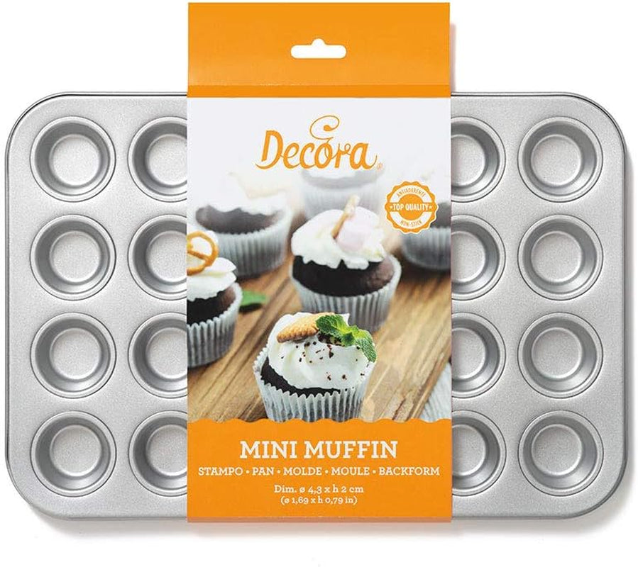0070035 RUGFORM VOOR 24 MINI MUFFINS 38,5 X 26 X 2 H CM Bakvormen en bakplaten Naty Shop