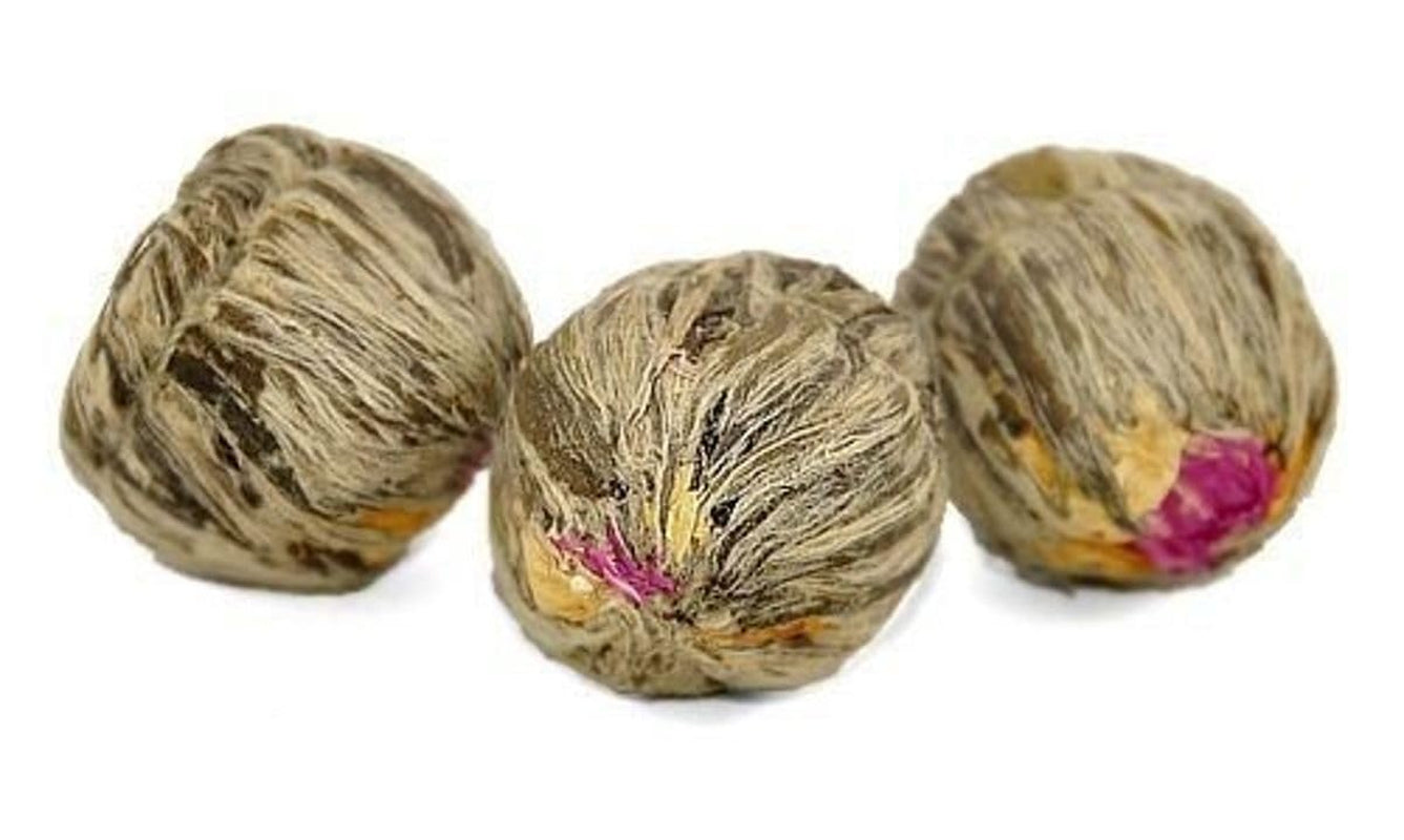 "DRIE BLOEMEN" theebloemen 1 stuk thee | Groene theebladeren - Goudsbloembloemen - Europese waterkersbloemen | Ideaal voor theeliefhebbers Groene thee Bloementhee | 6G