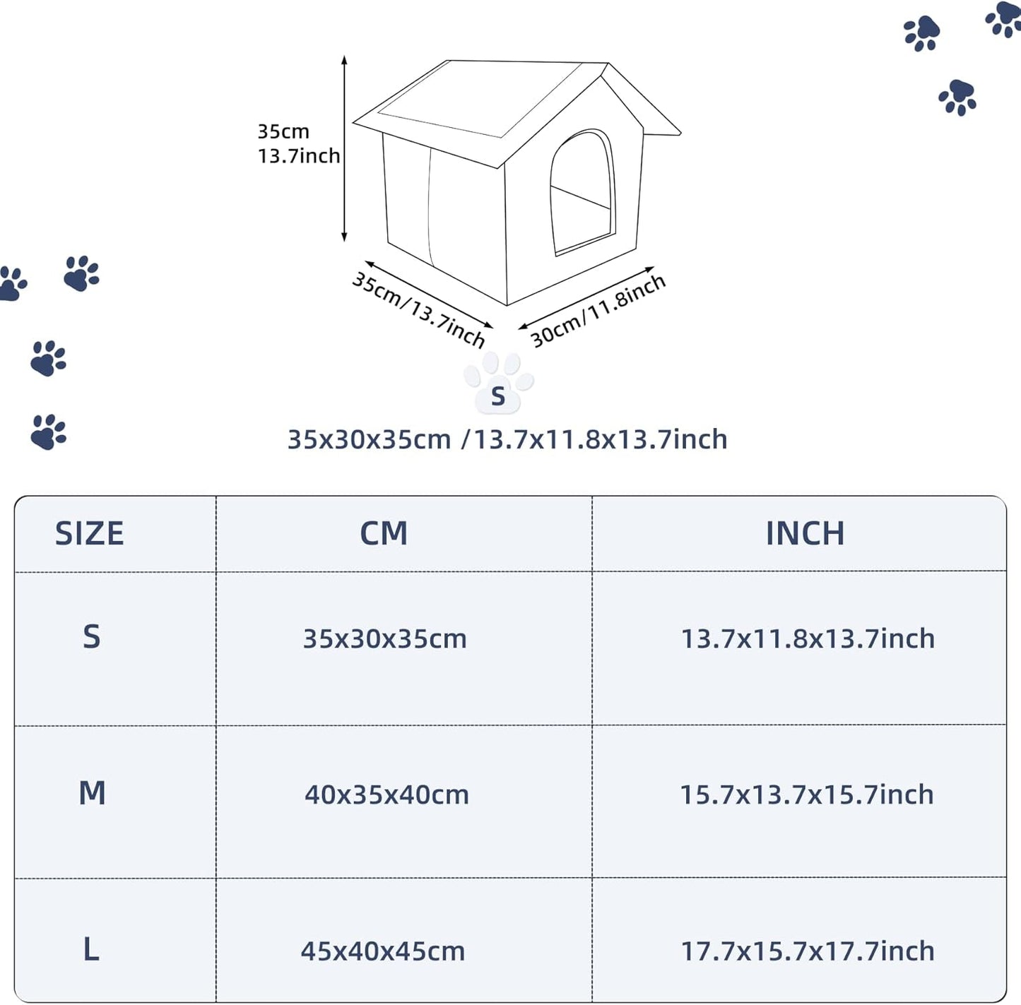 Katzenhaus Für Draußen Winterfest Wasserdicht Wetterfester Katzenhöhle Haustierhaus mit Katzenmatte Warm Hundehöhle Waschbar Hundehaus Tierheim Für Streuner Haustiere 45x40x45