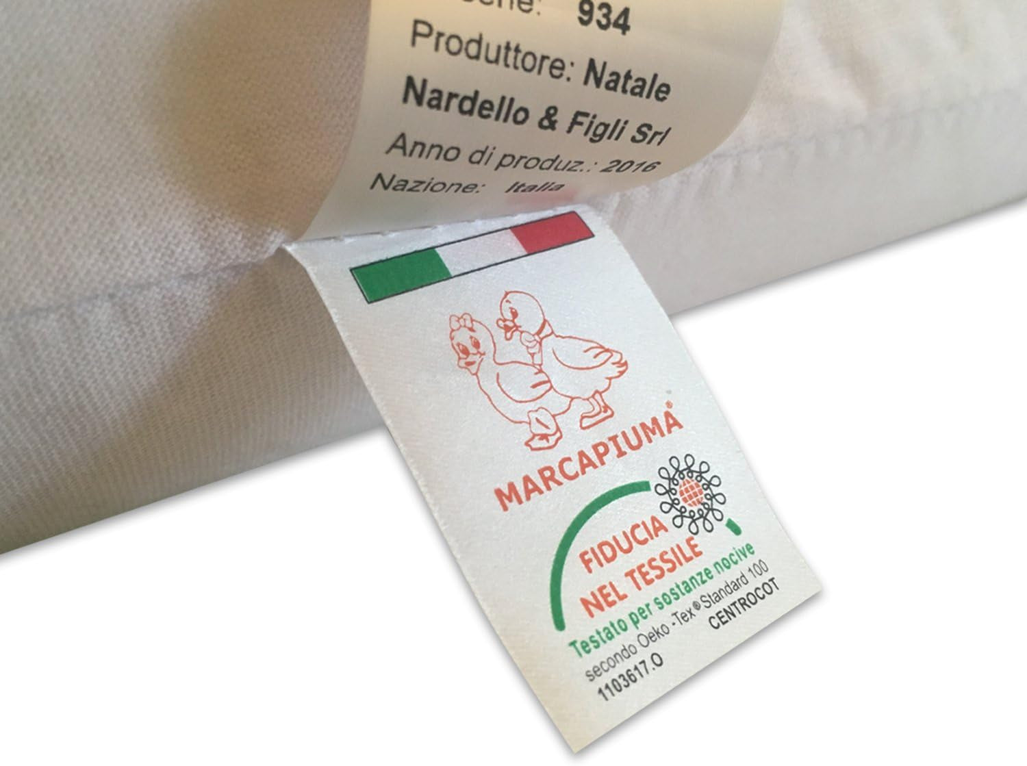 Natuurlijk latex kussen Double Wave Model - Geperforeerd latex kussen Ultra ademend Natuurlijk en gezond herstel - Hoogste comfort Ergonomisch Antibacterieel - 100% Made in Italy Naty Shop standaard kussens