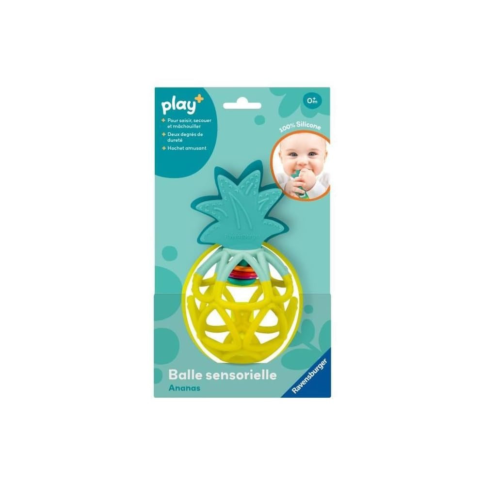 Ravensburger Play + 34013 Sensorische bal, ananas, speelgoed voor baby's vanaf 6 maanden, Franse versie Baby Toys Naty Shop Standaard titel