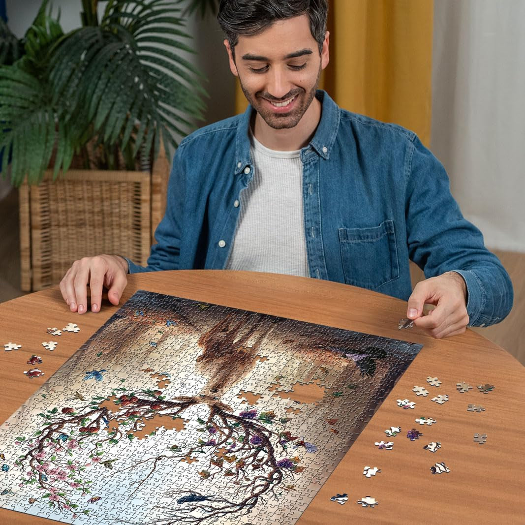 Ravensburger Puzzel 12000459 - Het Magische Hert - Puzzel van 1000 stukjes voor volwassenen en kinderen vanaf 14 jaar, hertenpuzzel Puzzel Naty Shop