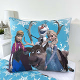 Disney Frozen Sneeuwvlokken, kinderbedlinnen, 100% katoen Beddengoed - kinderen Naty Shop