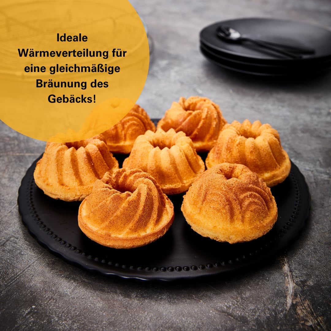 Birkmann, Contoura, Gugelhupfblech Violet, Backform Aus Aluguss, Mit Antihaftbeschichtung Und Rezept, 887077 Bakvormen en bakplaten Naty Shop
