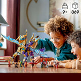 LEGO NINJAGO Lichtboogdraak - speelgoed met 8 minifiguren en een Spinjitzu-wiel - interactief ninja-bouwspeelgoed voor jongens en meisjes vanaf 9 jaar - cadeau-idee voor fans 71836 Bouwsets Besuche den LEGO-Store