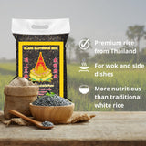 ROYAL THAI RICE - Zwarte kleefrijst - 10 x 1 kg - Multiverpakking