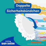 Pampers Splashers Baby Shark Limited Edition Wegwerpzwemluiers 4-5, 11, 9kg-15kg, voor veilige bescherming in het water