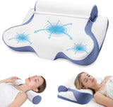 TopEsct Memory Foam Kussen, Zijslaper Kussen, Nekkussen, Hoofdkussen voor Zij- en Rugslapers (Grijs)