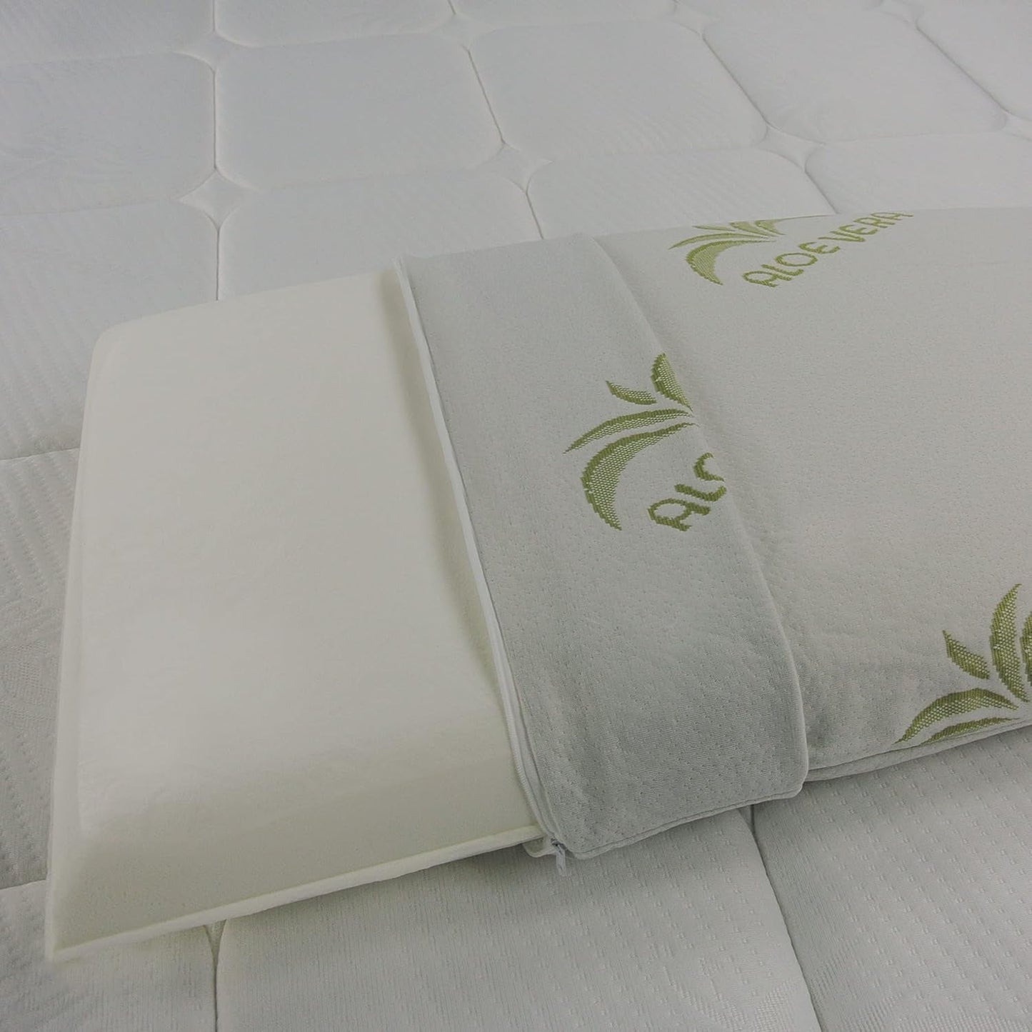 Zeepbakje memory foam kussen met aloë vera voering Naty Shop standaard kussens