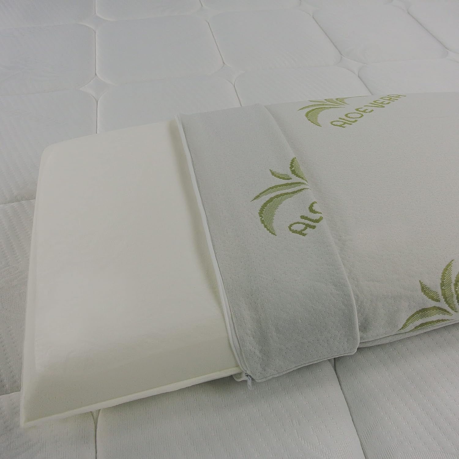 Zeepbakje memory foam kussen met aloë vera voering Naty Shop standaard kussens