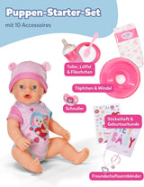 BABY Born Emma - babypop 43 cm - 10 functies inclusief accessoires en matras - Werkt volledig zonder batterijen - Geschikt voor kinderen vanaf 3 jaar