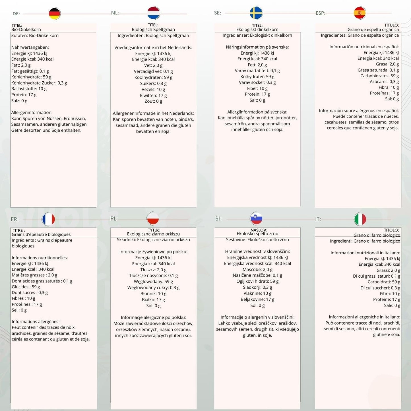 Wholefood Earth Biologische Speltgranen – 3 kg | Niet-GMO | Veganistisch | Rijk aan vezels | Gecertificeerd biologisch