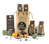 Kaffee Gift für Kaffeeliebhaber - Kaffeesack Jute - Vier Sorten exotischer Kaffee im Jutesack - Weihnachten Geschenkidee - Geschenk voor Kaffeetrinker - Ganze Bohne