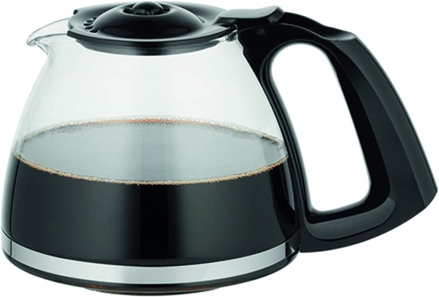 Subito Espressomachine met filter, glazen karaf, 10-15 kopjes, capaciteit 1,25 liter, automatische uitschakelfunctie, verwijderbaar filter, waterniveau-indicator, roestvrij staal, rood/zwart, FG360D