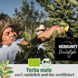ORIGEENS BIO YERBA MATE met sinaasappelen 200 G - Fruitige thee I Biologische ongebrande Yerba Mate thee, zonder stengels en stof I Energieke en ontgiftende drank