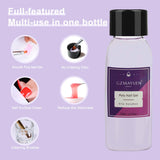 GZMAYUEN Poly Nail Gliding Solution 30 ml * 2 nagelverlengingsgel Vloeibare poly-extensiegel - Gemakkelijke doe-het-glijoplossing met borstel