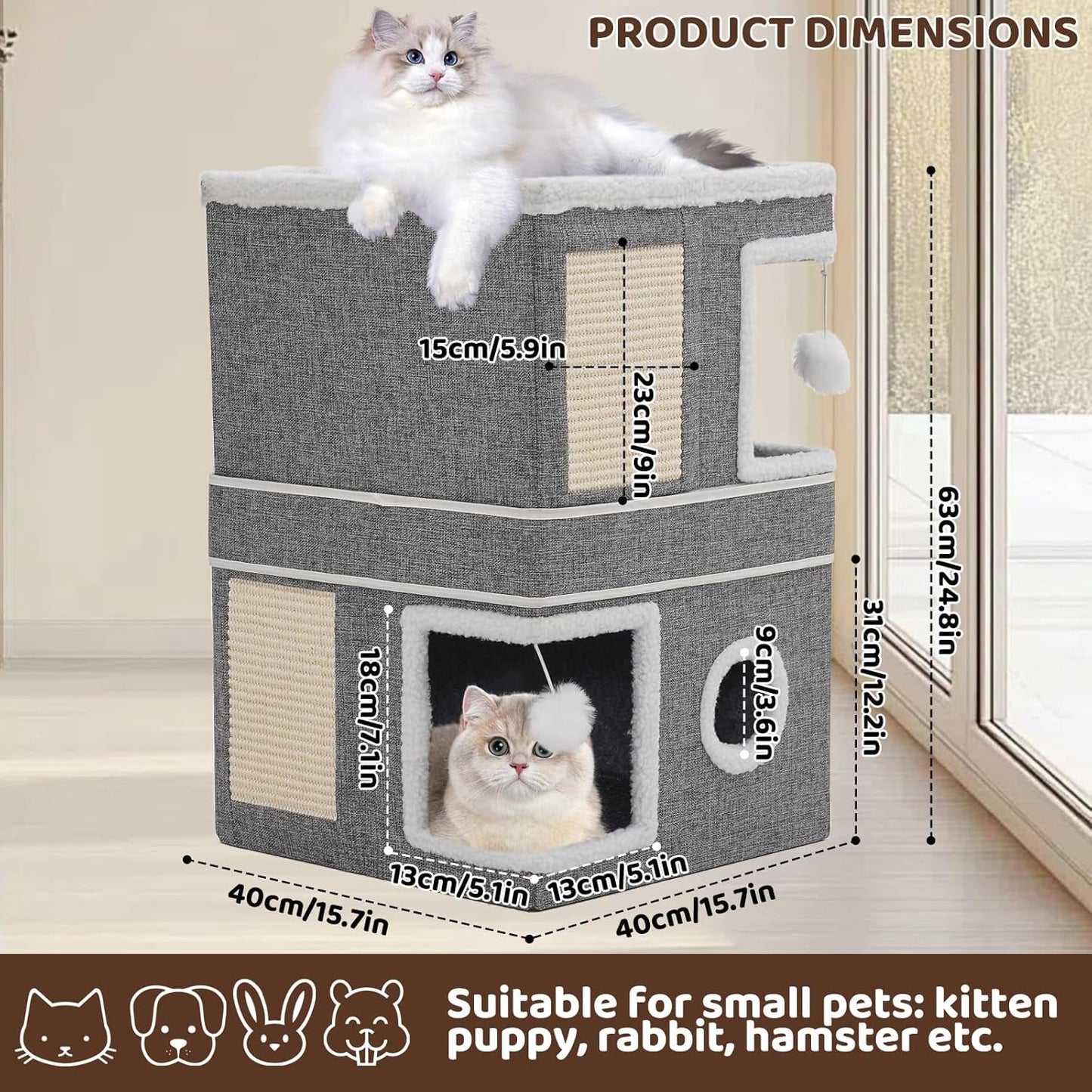 Dekens en meubels, Huisdieren, Grotten & Huizen, Katten, Kattenbedden, Katten - bedden, matrassen