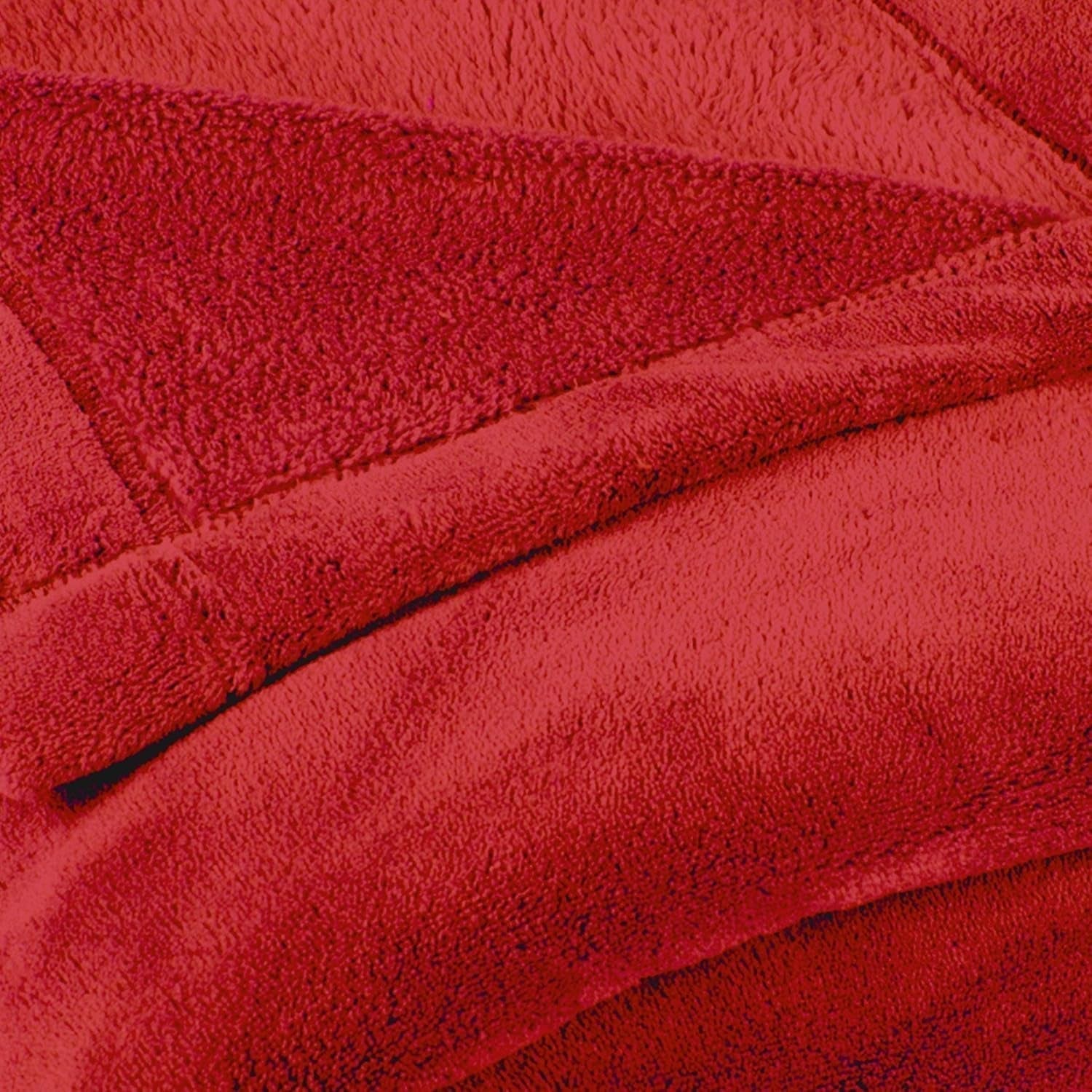 Celinatex pluizige deken XXL 220 x 240 cm rode bankdeken warme deken zachte microvezel fleece Oeko-Tex Montreal bedden en hoezen Besuche den CelinaTex-Store