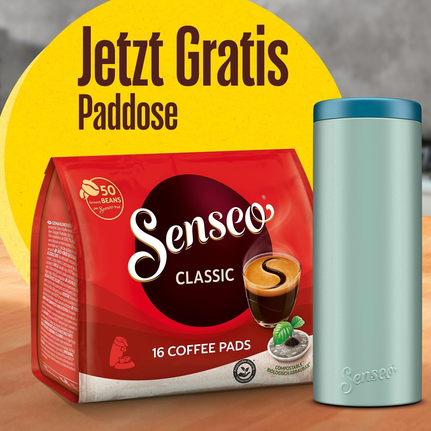Classic Pads, 10 x 16 Getränke, 160 Kaffee Pods, inclusief Pad Dosis
