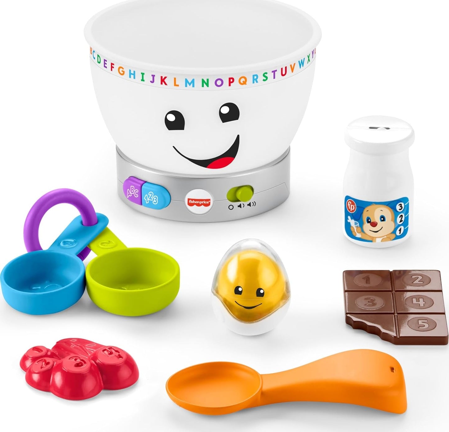Fisher-Price Laugh & Learn Baby Leerspeelgoed Magische kleurenmengkom met muziek en verlichting voor 6 maanden+ GJW20 Speelgoed Bebe Naty Shop Eenpersoonsbed