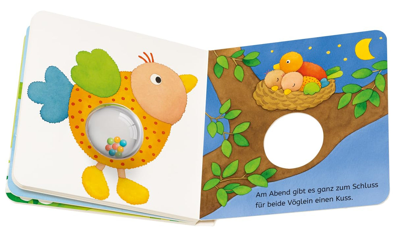 Mijn kleurrijke dieren met bellen Ri-Ra - boek met bellen voor baby's vanaf 6 maanden, kinderboek, speelboek: vanaf 6 maanden Jucarii Bebe Naty Shop