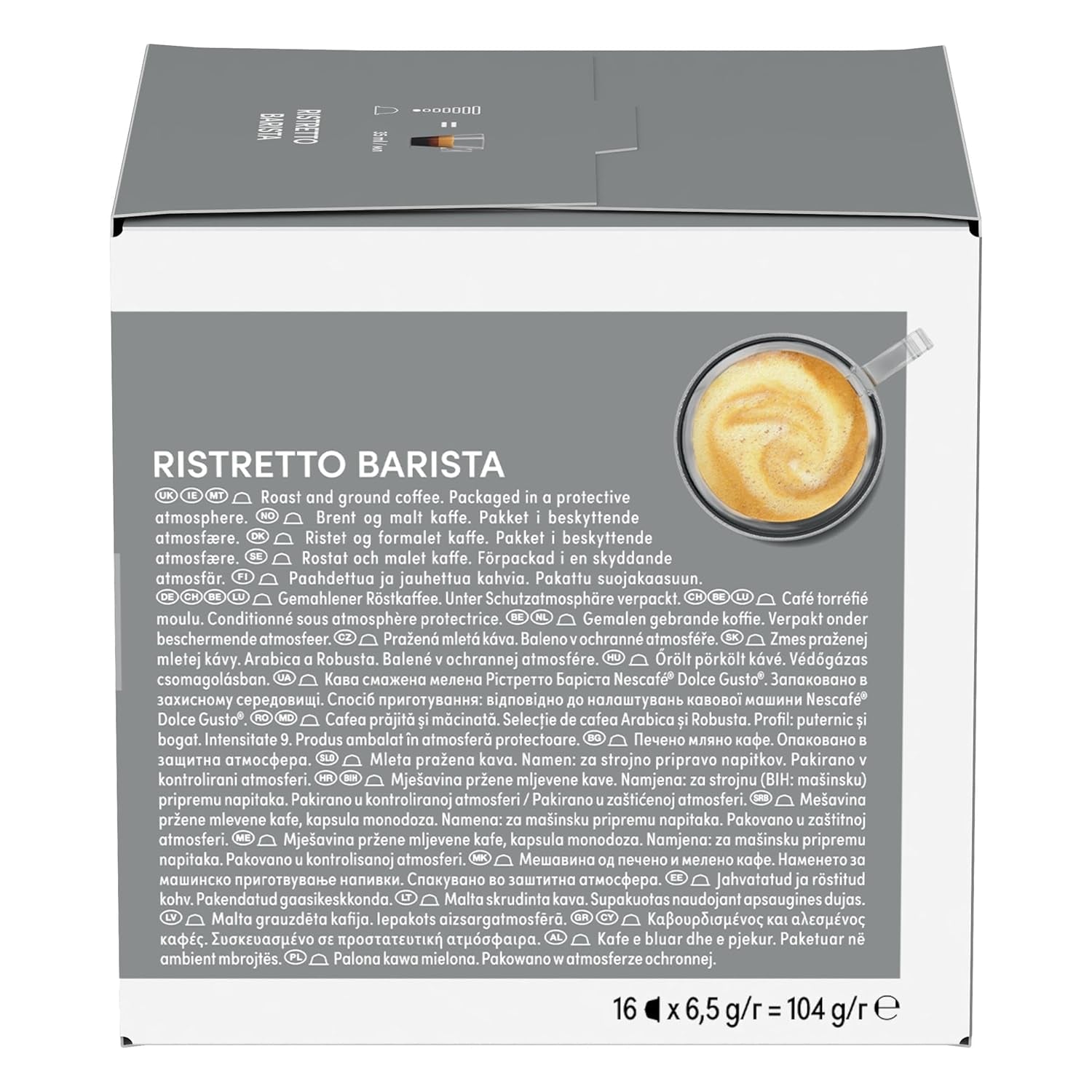 NESCAFÉ DOLCE GUSTO Ristretto Barista Kaffeekapseln 3er-pakket (3 x 16 Kapseln)
