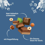 Schogenten Nougat chocoladereep 100g, individueel geportioneerd. Een genot. Stuk voor stuk.