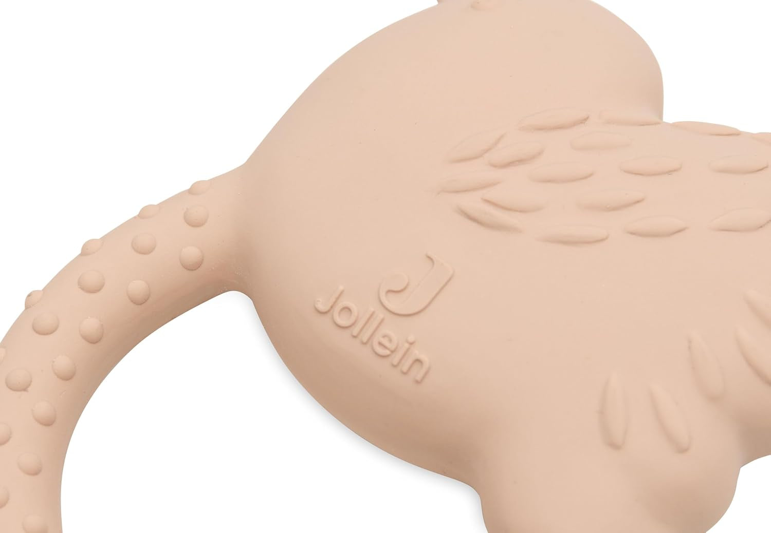 Jollein natuurrubber babybijtring - prachtige vogels - babybijtring - tandjeshulpmiddel - onschadelijk en BPA-vrij - babyspeelgoed