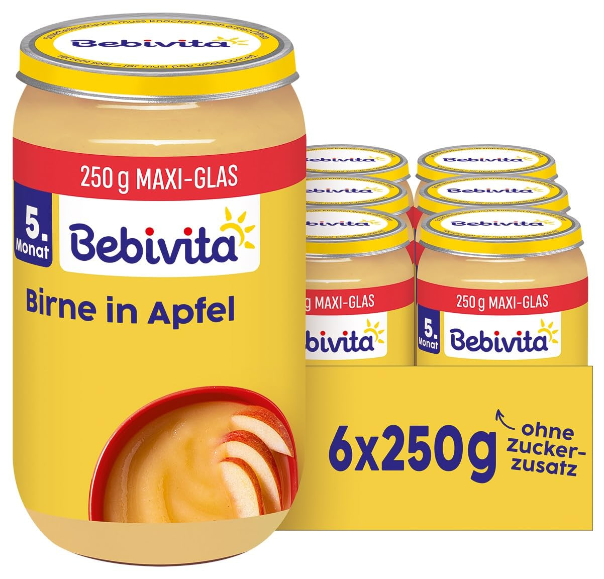 Früchte Birne in Apfel, 250g 6er-pakket (6x250g)
