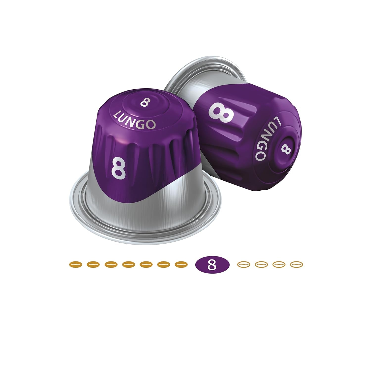 Jacobs Kaffeekapseln Lungo Intenso, Intensität 8/12, 10 x 20 Getränke, Nespresso* compatibel Kaffee Kapseln, 200 Kapseln