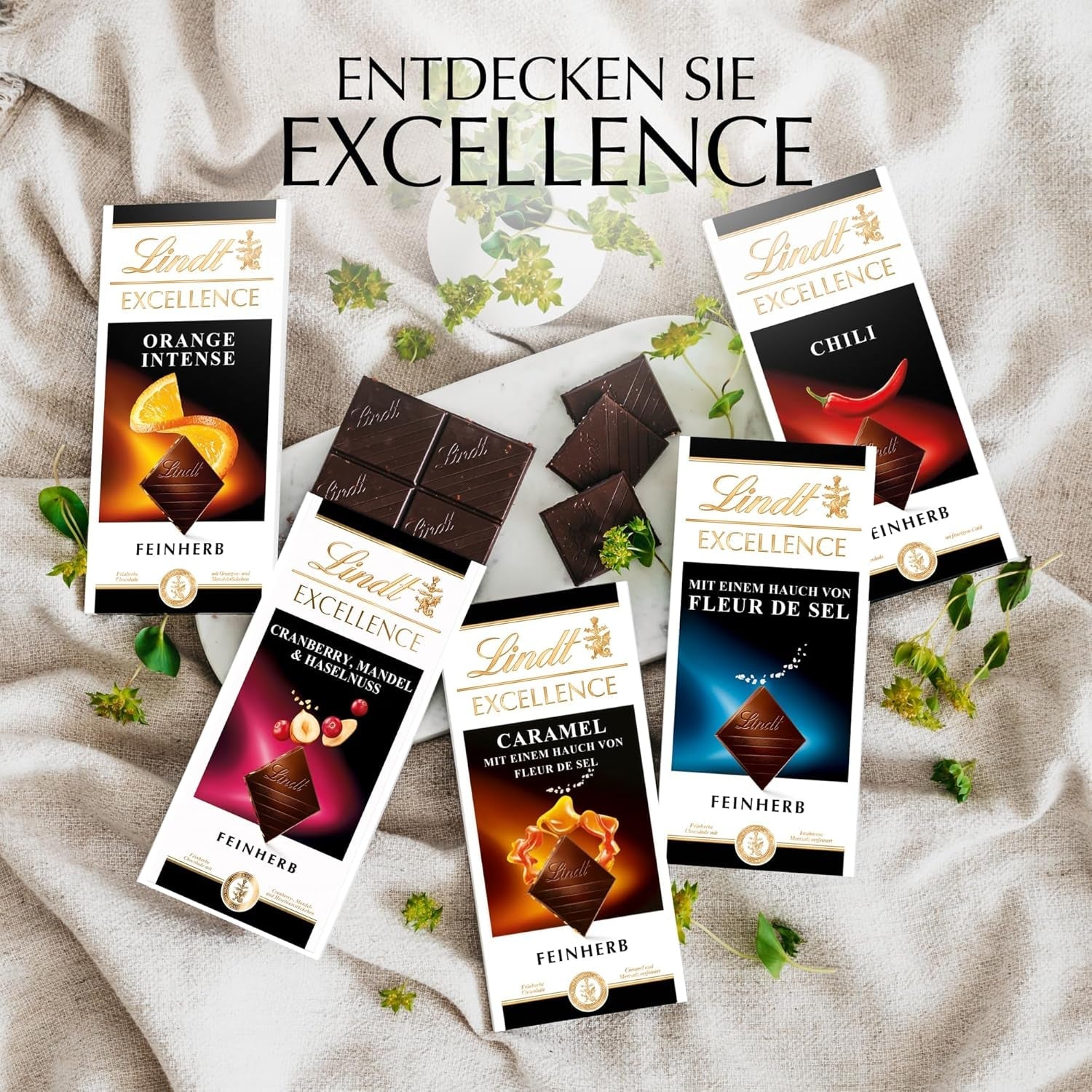 Lindt EXCELLENCE Extra romige melkchocolade | Reep 100g | Fijne, premium melkchocolade met een romige, melkachtige smaak | Intens en aanhoudend aroma | Chocolade geschenk