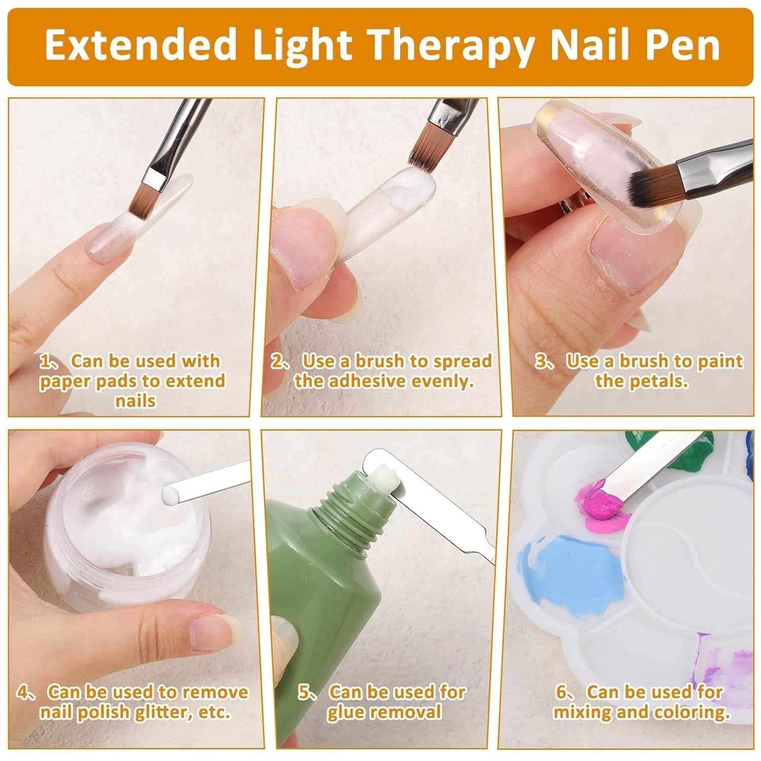 10 Stück Nailart Pinsel Set, Braun Nail Art Penselen Nailart Design Pinsel Nageldesign Pinselfür Gelnägelfür Heimwerker Maniküre Salon Zuhause Nailpinsel Set