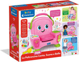 Clementoni 17755 Zingende fauteuil met roze geluid en dans - interactieve en multifunctionele fauteuil voor kinderen in het Italiaans, speelgoed 1 jaar - Made in Italy, veelkleurig Speelgoed Bebe Naty Shop