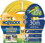 HOZELOCK Slang - Ultramax 12,5 mm x 30 m, tot 70% gerecycled PVC, robuust, weerbestendig, torsiebestendig, buig- en pletbestendig, grijs