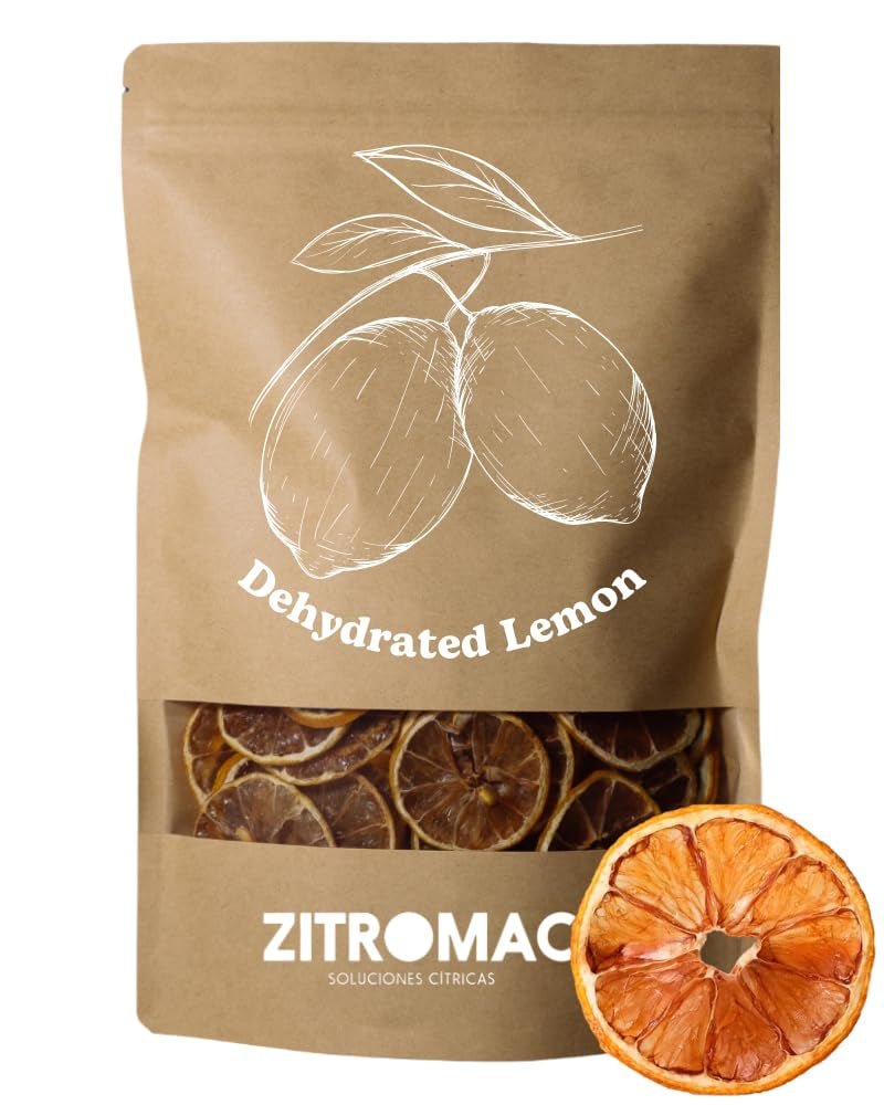200gr Gedroogde limoenen voor cocktails|gedroogd fruit voor suikervrije cocktails, decoratie, bakken, Kerstmis, drankjes, thee|100% natuurlijk Gedroogde limoenschijfjes voor gin, avondcocktail Gedroogde producten Naty Shop Gele citroenen 100Gr