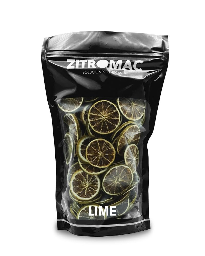 200gr Gedroogde limoenen voor cocktails|gedroogd fruit voor suikervrije cocktails, decoratie, bakken, Kerstmis, borrel, thee|100% natuurlijk Gedroogde limoenschijfjes voor gin, cocktailavond Gedroogde producten Naty Shop Limes