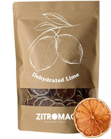 200gr Gedroogde limoenen voor cocktails|gedroogd fruit voor suikervrije cocktails, decoratie, bakken, Kerstmis, drankjes, thee|100% natuurlijk Gedroogde limoenschijfjes voor gin, avondcocktail Gedroogde producten Naty Shop Limes 100Gr