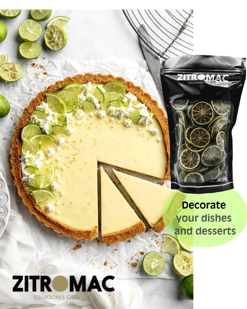 200gr Gedroogde limoenen voor cocktails|gedroogd fruit voor suikervrije cocktails, decoratie, bakken, Kerstmis, drankjes, thee|100% natuurlijk Gedroogde limoenschijfjes voor gin, avondcocktail Gedroogde producten Naty Shop