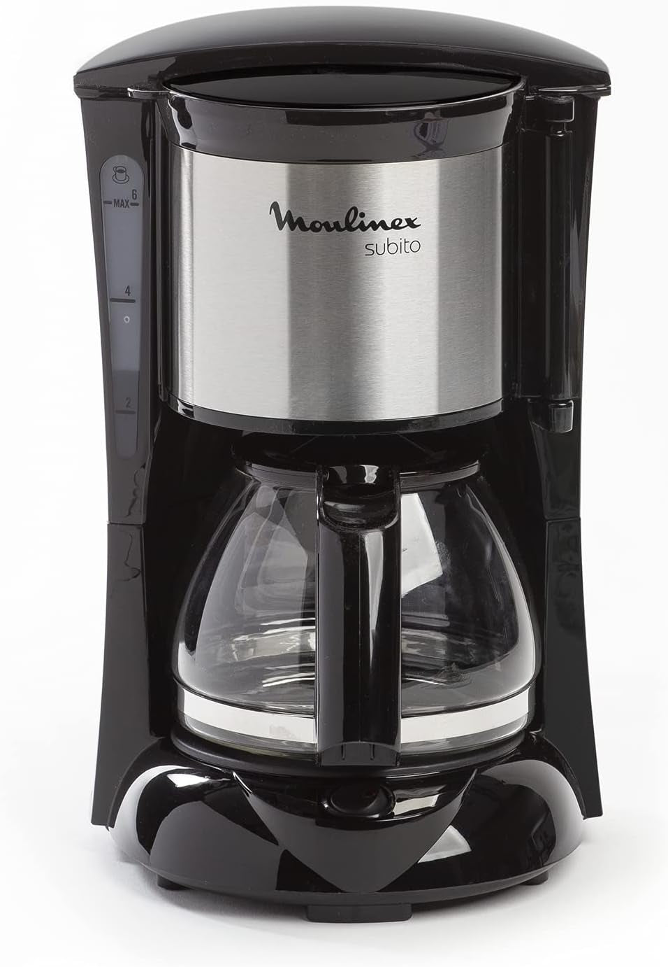 FG150813 Subito koffiezetapparaat, 6 kopjes, Zwart/RVS