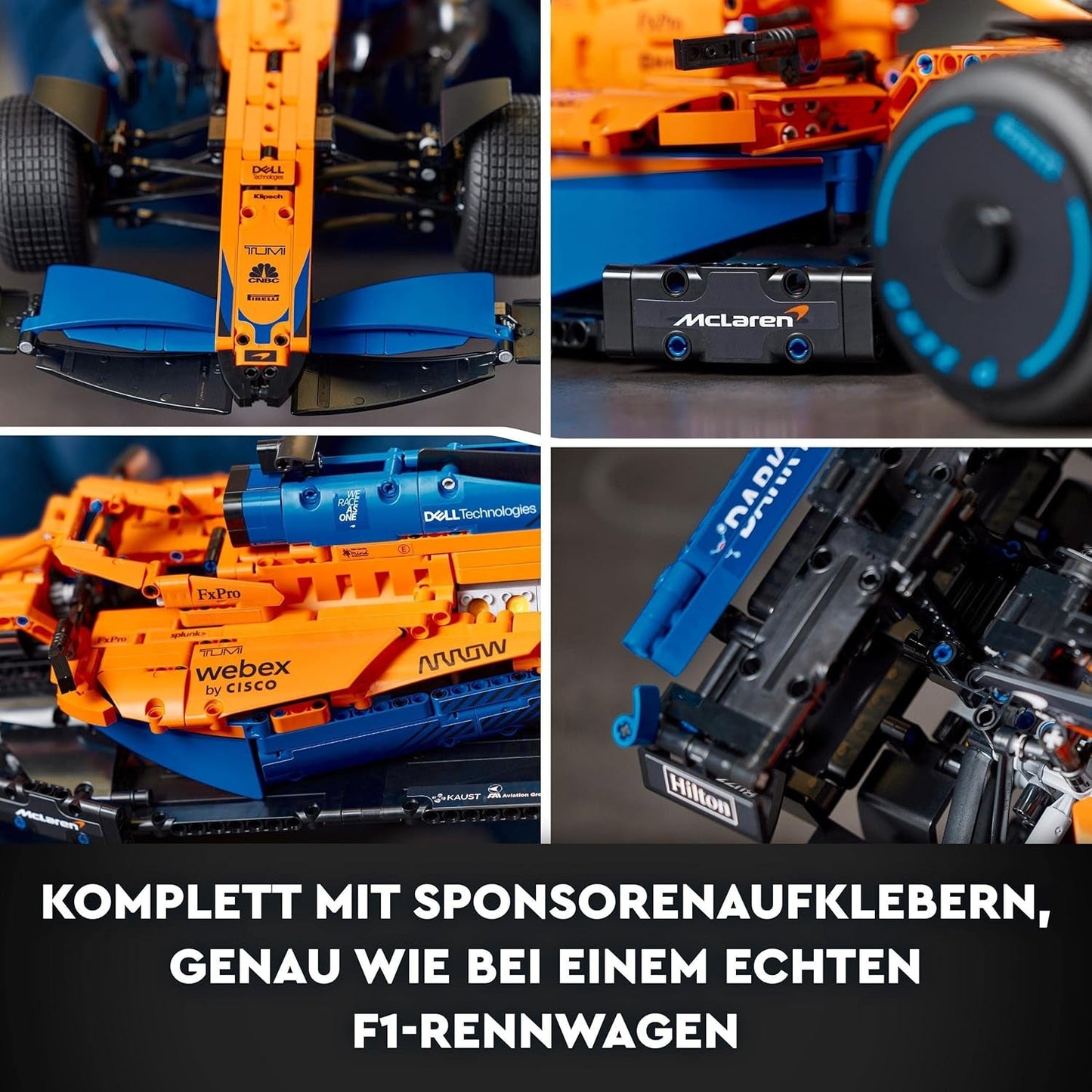 Lego Technic McLaren Formule 1 racewagen - F1-model voor volwassenen met V6-motor en stuurinrichting - Cadeau voor motorsportfans en verzamelaars - 42141 Bouwsets Besuche den LEGO-Store