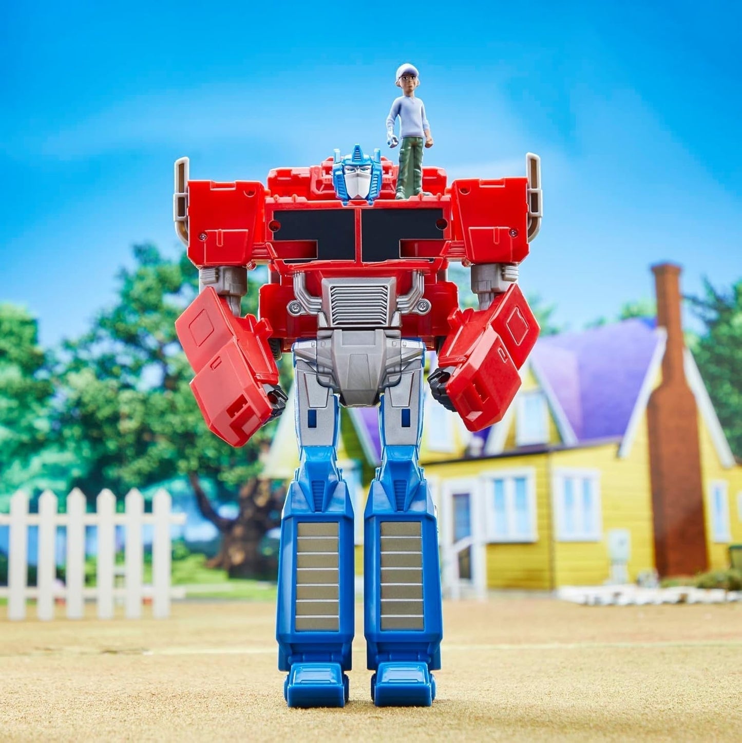Transformers Earthspark Spin Changer Optimus Prime-figuur (20 cm) met Robby Malto-figuur (5 cm) van 6 actiefiguren Naty Shop