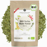 Biologische Yerba Mate-thee De originele 1 kg losse mate-thee Hoge cafeïne, ongebrand, luchtgedroogd, in het laboratorium geteste mate-bladeren, verpakt in Duitsland Premium kwaliteit Gräfenhof