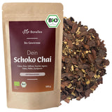 BIO Schoko Chai kruidenthee zonder suiker, met cacaopeulen, kaneel, zoethout en andere aromatische Chai-kruiden, 100 g