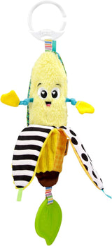 LAMAZE Bea de banaan, clip-on kinderwagen en kinderwagen pasgeboren speelgoed, sensorisch babyspeeltje met kleuren en geluiden, ontwikkelingsspeelgoed voor jongens en meisjes van 0-24 maanden, geel babyspeelgoed Naty Shop