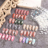 4 Blatt 3D Nagelsticker Frühling Blume Nagelaufkleber 5D Stereoskopisch Selbstklebend Nail Art Sticker Decoratie Nageldesign Zubehör
